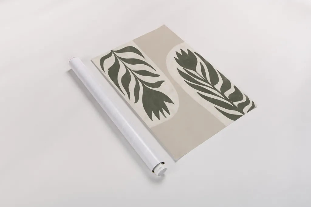 Floral Simplicity II by Becky Thorns. shown as a rolled paper print. Available as archival giclee rolled canvas, fine art paper, or poster print. SKU 92145h.