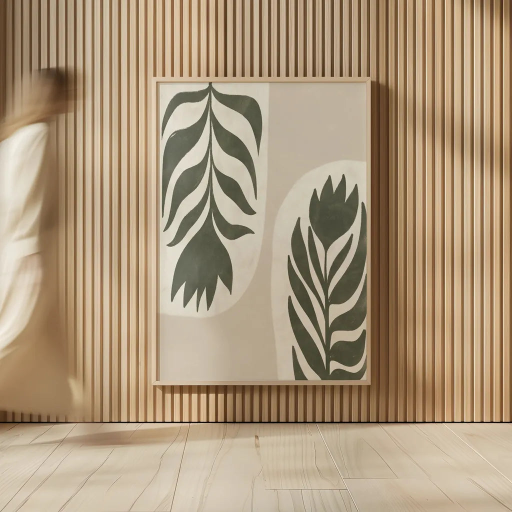 Floral Simplicity II by Becky Thorns. shown as over sized large wall art. Available as an archival giclee rolled canvas, fine art paper, or poster print. SKU 92145h.