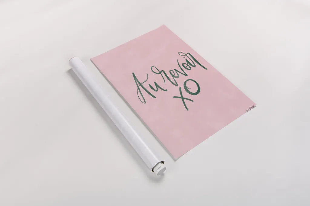 French Phrases III by Becky Thorns. shown as a rolled paper print. Available as archival giclee rolled canvas, fine art paper, or poster print. SKU 83386h.