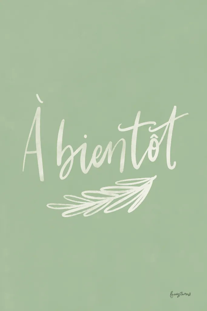 French Phrases IV by Becky Thorns. SKU 83387h. Archival Giclee Fine art print for wall decor.