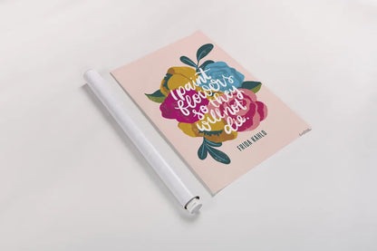 Frida Kahlo II by Becky Thorns. shown as a rolled paper print. Available as archival giclee rolled canvas, fine art paper, or poster print. SKU 67920h.