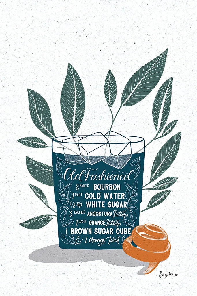 Fruity Cocktails IV by Becky Thorns. SKU 58889h. Archival Giclee Fine art print for wall decor.