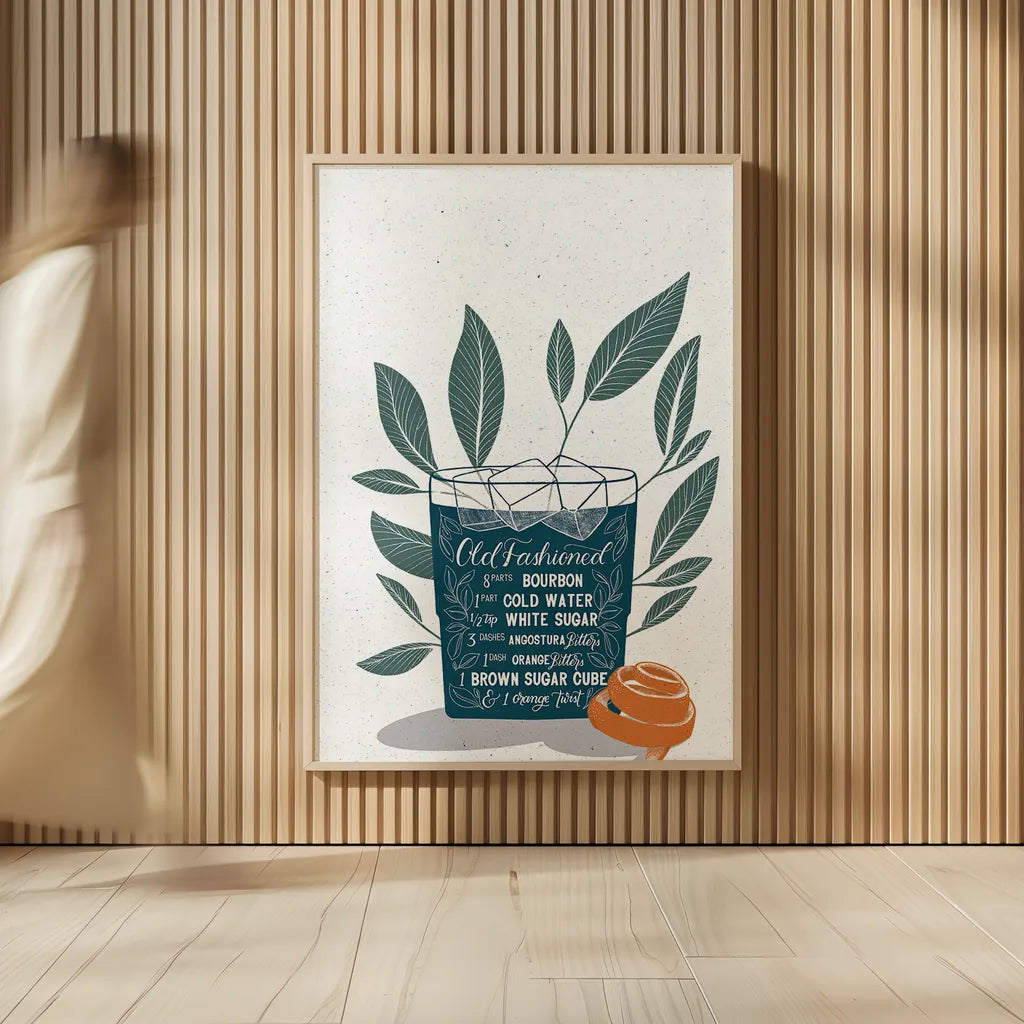 Fruity Cocktails IV by Becky Thorns. shown as over sized large wall art. Available as an archival giclee rolled canvas, fine art paper, or poster print. SKU 58889h.