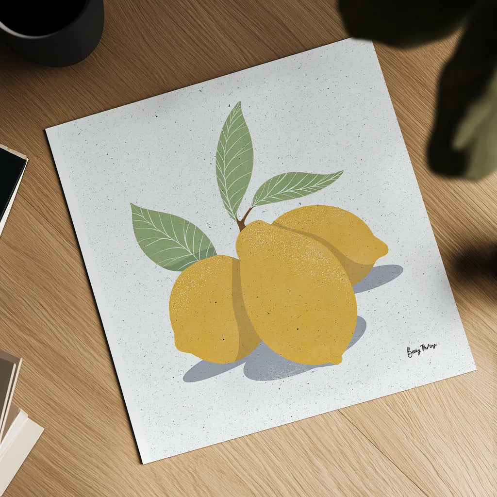 Fruity Cocktails V by Becky Thorns. Shown as a detailed flat fine art print, highlighting archival giclee quality. Available as an archival giclee rolled canvas, fine art paper, or poster print. SKU 58890a.