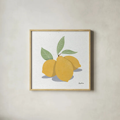 Fruity Cocktails V by Becky Thorns. Shown in a natural wood glass frame for a timeless modern aesthetic. Available as an archival giclee rolled canvas, fine art paper, or poster print. SKU 58890a.