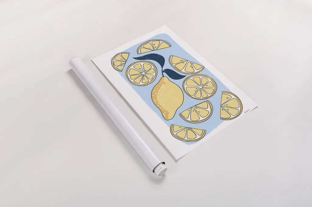 Fun Foodie I by Becky Thorns. shown as a rolled paper print. Available as archival giclee rolled canvas, fine art paper, or poster print. SKU 96731h.