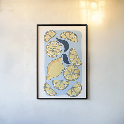 Fun Foodie I by Becky Thorns. shown as a paper print in a black flame. Available as a archival giclee rolled canvas, fine art paper, or poster print. SKU 96731h.