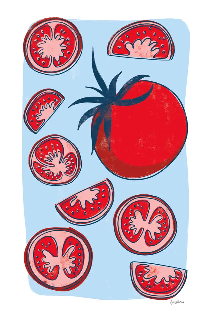 Fun Foodie II by Becky Thorns. SKU 96732h. Archival Giclee Fine art print for wall decor.