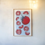 Fun Foodie II by Becky Thorns. shown as a paper print in a natural frame. Available as a archival giclee rolled canvas, fine art paper, or poster print. SKU 96732h.