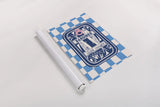 Fun Sardines I Blue by Becky Thorns. shown as a rolled paper print. Available as archival giclee rolled canvas, fine art paper, or poster print. SKU 103710h.