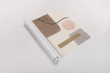 Geo Abstract I Neutral Pink by Becky Thorns. shown as a rolled paper print. Available as archival giclee rolled canvas, fine art paper, or poster print. SKU 67077h.
