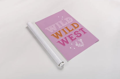 Glam Cowgirl I by Becky Thorns. shown as a rolled paper print. Available as archival giclee rolled canvas, fine art paper, or poster print. SKU 90056h.