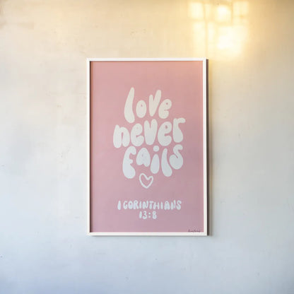 Good Words I by Becky Thorns. shown as a paper print in a white frame. Available as a archival giclee rolled canvas, fine art paper, or poster print. SKU 83994h.