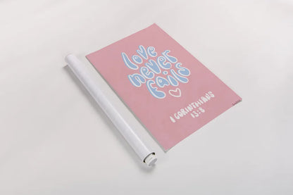 Good Words III by Becky Thorns. shown as a rolled paper print. Available as archival giclee rolled canvas, fine art paper, or poster print. SKU 83996h.