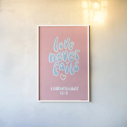 Good Words III by Becky Thorns. shown as a paper print in a white frame. Available as a archival giclee rolled canvas, fine art paper, or poster print. SKU 83996h.