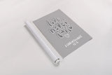 Good Words III Gray by Becky Thorns. shown as a rolled paper print. Available as archival giclee rolled canvas, fine art paper, or poster print. SKU 84291h.