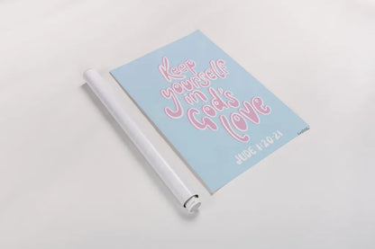 Good Words IV by Becky Thorns. shown as a rolled paper print. Available as archival giclee rolled canvas, fine art paper, or poster print. SKU 83997h.