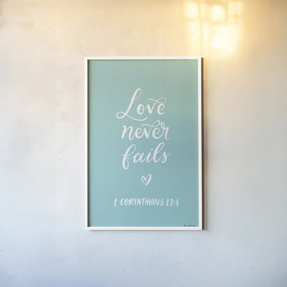 Good Words V by Becky Thorns. shown as a paper print in a white frame. Available as a archival giclee rolled canvas, fine art paper, or poster print. SKU 83998h.