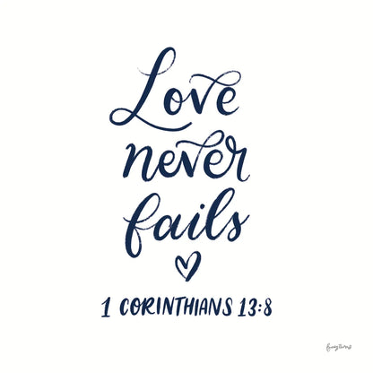 Good Words V Navy Sq by Becky Thorns. SKU 85615a. Archival Giclee Fine art print for wall decor.