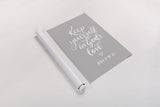 Good Words VI Gray by Becky Thorns. shown as a rolled paper print. Available as archival giclee rolled canvas, fine art paper, or poster print. SKU 84292h.
