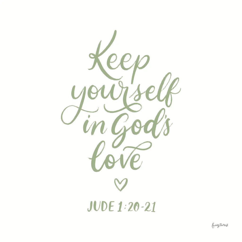 Good Words VI Sage Sq by Becky Thorns. SKU 85616a. Archival Giclee Fine art print for wall decor.