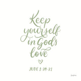 Good Words VI Sage Sq by Becky Thorns. SKU 85616a. Archival Giclee Fine art print for wall decor.