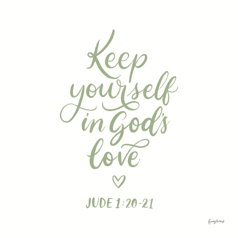 Good Words VI Sage Sq by Becky Thorns. SKU 85616a. Archival Giclee Fine art print for wall decor.