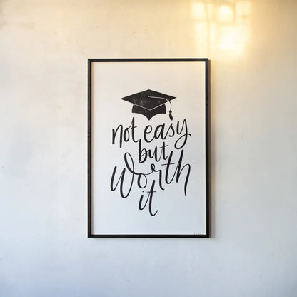 Graduation I by Becky Thorns. shown as a paper print in a black flame. Available as a archival giclee rolled canvas, fine art paper, or poster print. SKU 59192h.