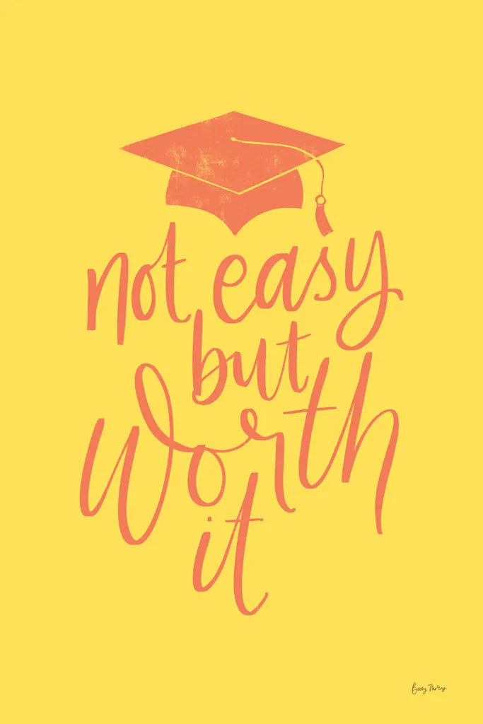 Graduation I Yellow by Becky Thorns. SKU 59196h. Archival Giclee Fine art print for wall decor.