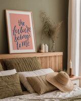 Graduation II Pink by Becky Thorns. shown as a paper print in a natural frame. Available as a archival giclee rolled canvas, fine art paper, or poster print. SKU 59197h.