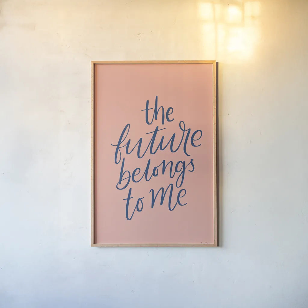 Graduation II Pink by Becky Thorns. shown as a paper print in a natural frame. Available as a archival giclee rolled canvas, fine art paper, or poster print. SKU 59197h.