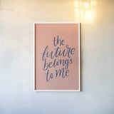 Graduation II Pink by Becky Thorns. shown as a paper print in a white frame. Available as a archival giclee rolled canvas, fine art paper, or poster print. SKU 59197h.