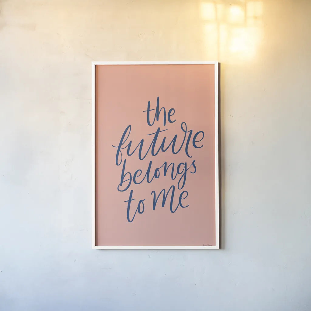 Graduation II Pink by Becky Thorns. shown as a paper print in a white frame. Available as a archival giclee rolled canvas, fine art paper, or poster print. SKU 59197h.