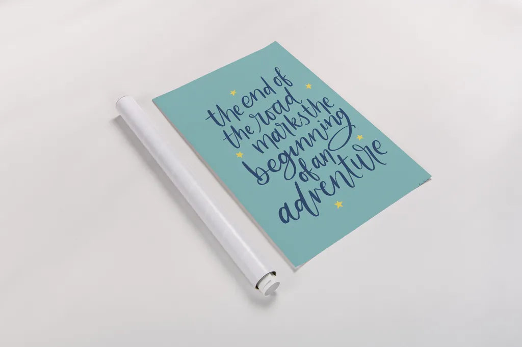 Graduation III Aqua by Becky Thorns. shown as a rolled paper print. Available as archival giclee rolled canvas, fine art paper, or poster print. SKU 59198h.