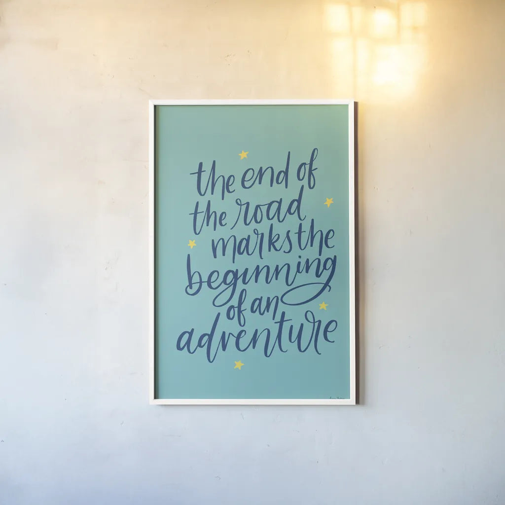 Graduation III Aqua by Becky Thorns. shown as a paper print in a white frame. Available as a archival giclee rolled canvas, fine art paper, or poster print. SKU 59198h.