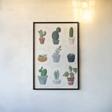 Greenhouse I by Becky Thorns. shown as a paper print in a black flame. Available as a archival giclee rolled canvas, fine art paper, or poster print. SKU 52798h.