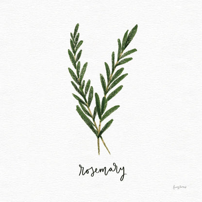 Herbs III White by Becky Thorns. SKU 64691a. Archival Giclee Fine art print for wall decor.