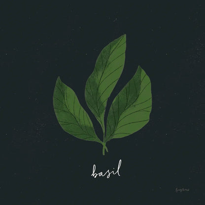 Herbs VI Black by Becky Thorns. SKU 64687a. Archival Giclee Fine art print for wall decor.