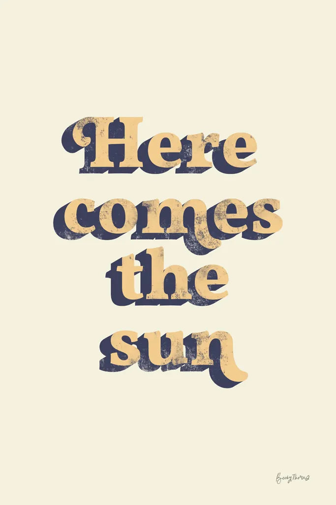Here Comes the Sun by Becky Thorns. SKU 65166h. Archival Giclee Fine art print for wall decor.