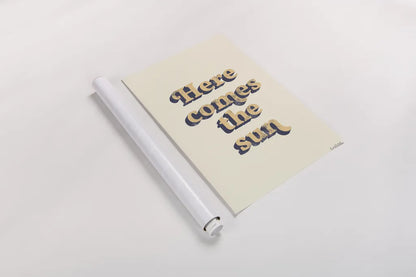 Here Comes the Sun by Becky Thorns. shown as a rolled paper print. Available as archival giclee rolled canvas, fine art paper, or poster print. SKU 65166h.