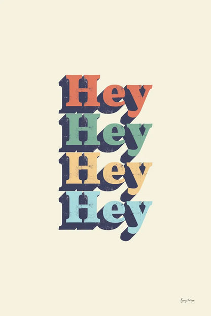 Hey by Becky Thorns. SKU 65162h. Archival Giclee Fine art print for wall decor.