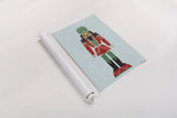 Holiday Cheer Nutcrackers I by Becky Thorns. shown as a rolled paper print. Available as archival giclee rolled canvas, fine art paper, or poster print. SKU 83912h.