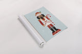 Holiday Cheer Nutcrackers III by Becky Thorns. shown as a rolled paper print. Available as archival giclee rolled canvas, fine art paper, or poster print. SKU 83914h.