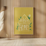 Home Grown I by Becky Thorns. shown as over sized large wall art. Available as an archival giclee rolled canvas, fine art paper, or poster print. SKU 71106h.