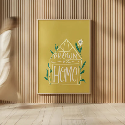 Home Grown I by Becky Thorns. shown as over sized large wall art. Available as an archival giclee rolled canvas, fine art paper, or poster print. SKU 71106h.