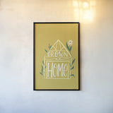 Home Grown I by Becky Thorns. shown as a paper print in a black flame. Available as a archival giclee rolled canvas, fine art paper, or poster print. SKU 71106h.
