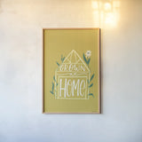 Home Grown I by Becky Thorns. shown as a paper print in a natural frame. Available as a archival giclee rolled canvas, fine art paper, or poster print. SKU 71106h.