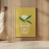 Home Grown II by Becky Thorns. shown as over sized large wall art. Available as an archival giclee rolled canvas, fine art paper, or poster print. SKU 71107h.