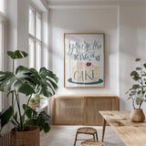 Icing On My Cake by Becky Thorns. shown as a print in a natural wood frame in a dining room. Available as a archival giclee rolled canvas, fine art paper, or poster print. SKU 61420h.