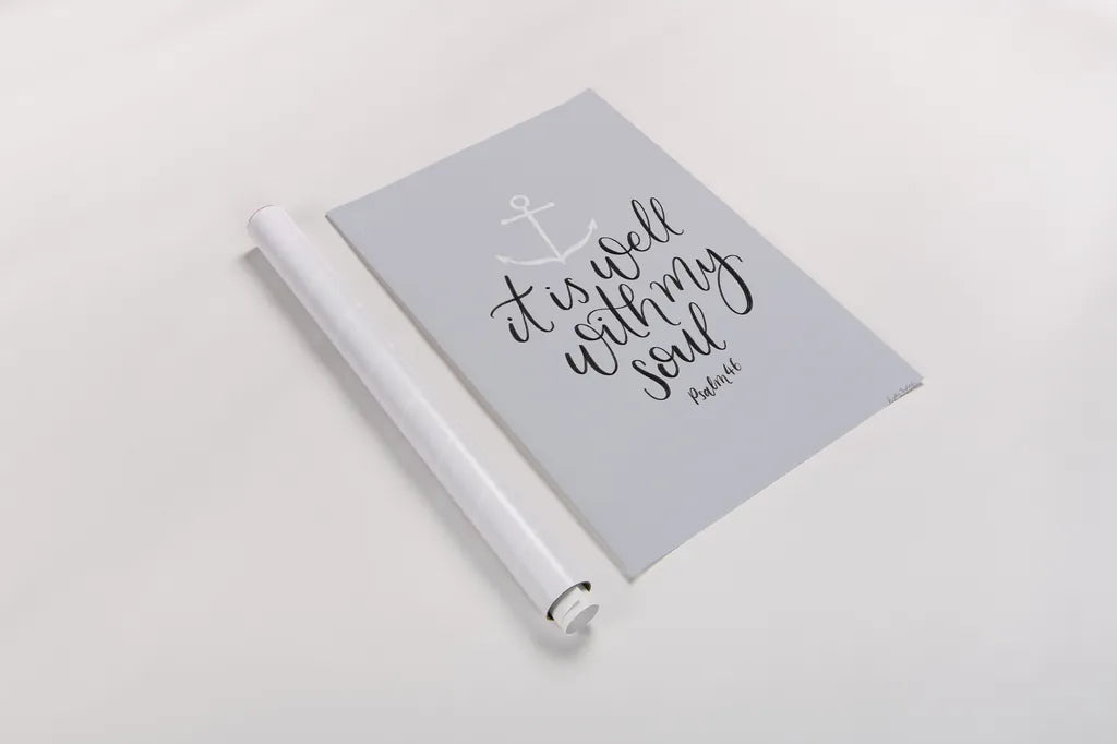 It is Well With My Soul by Becky Thorns. shown as a rolled paper print. Available as archival giclee rolled canvas, fine art paper, or poster print. SKU 61721h.